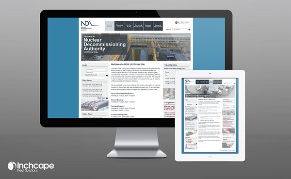 Tablet, laptop and desktop view depicting NDA (IFS client) websites and email campaigns